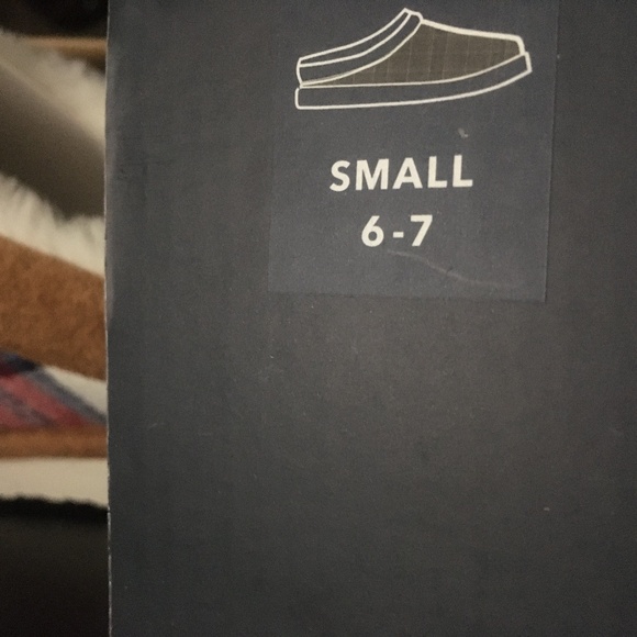 new Club Room Men's Blackwatch Red Tartan Slip-On Slippers in Size Small 6 - 7 - Picture 7 of 9